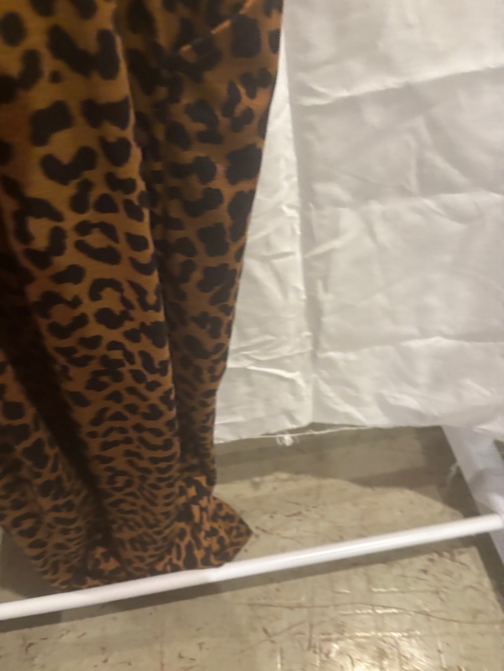 Leopard Print Jumpsuit- Brown & Black Animal Print - Picture 7 of 8